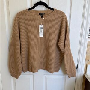 Eileen Fisher Camel Crew Neck Sweater